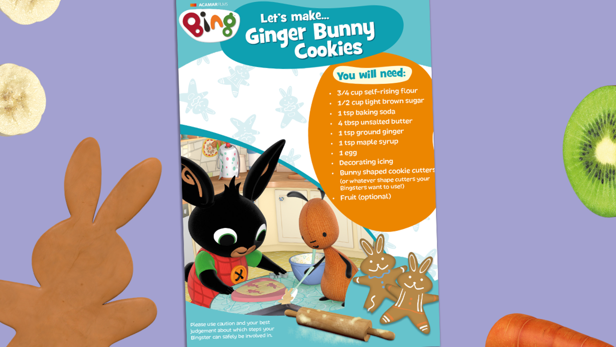 Bake Bing's Ginger Bunny Cookies