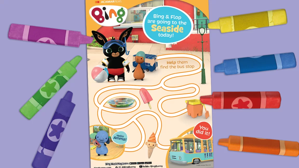 Bing Bus Ride Maze Activity activity image