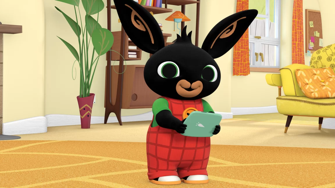 Bing with his tablet