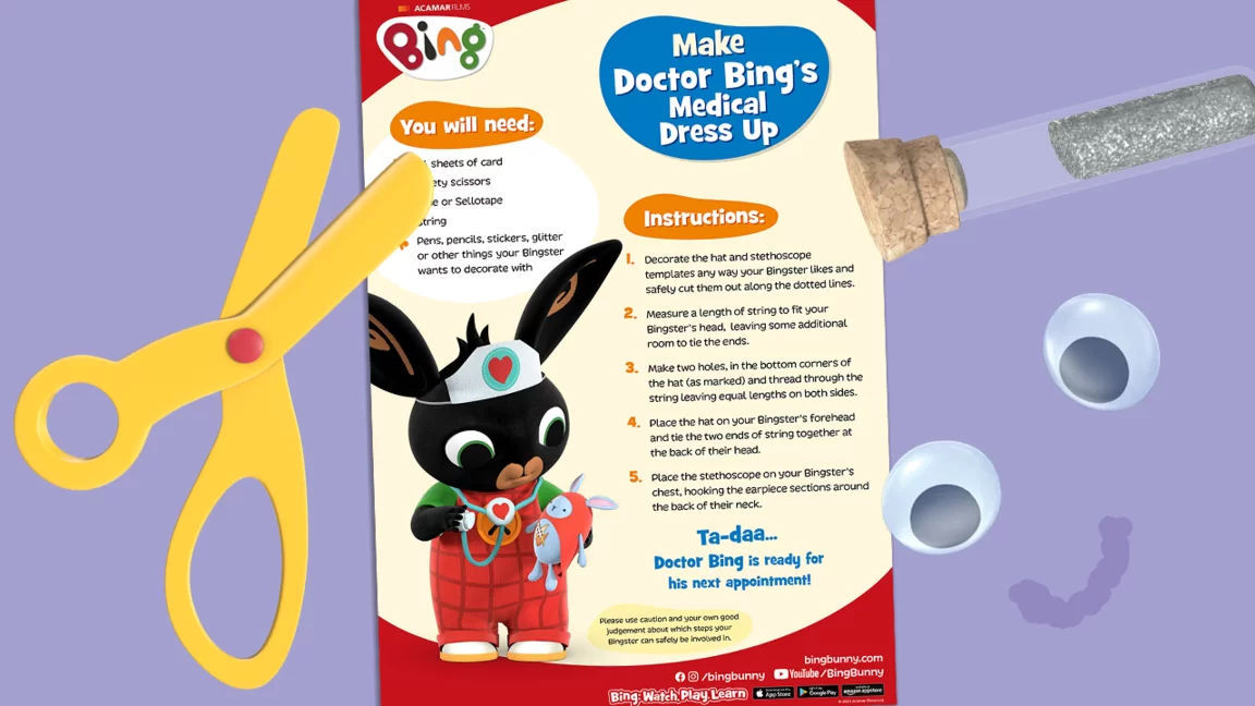 Make Doctor Bing_s Medical Dress Up-1 activity image