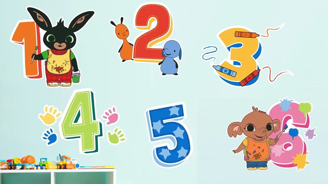 Bing Wall Sticker Numbers