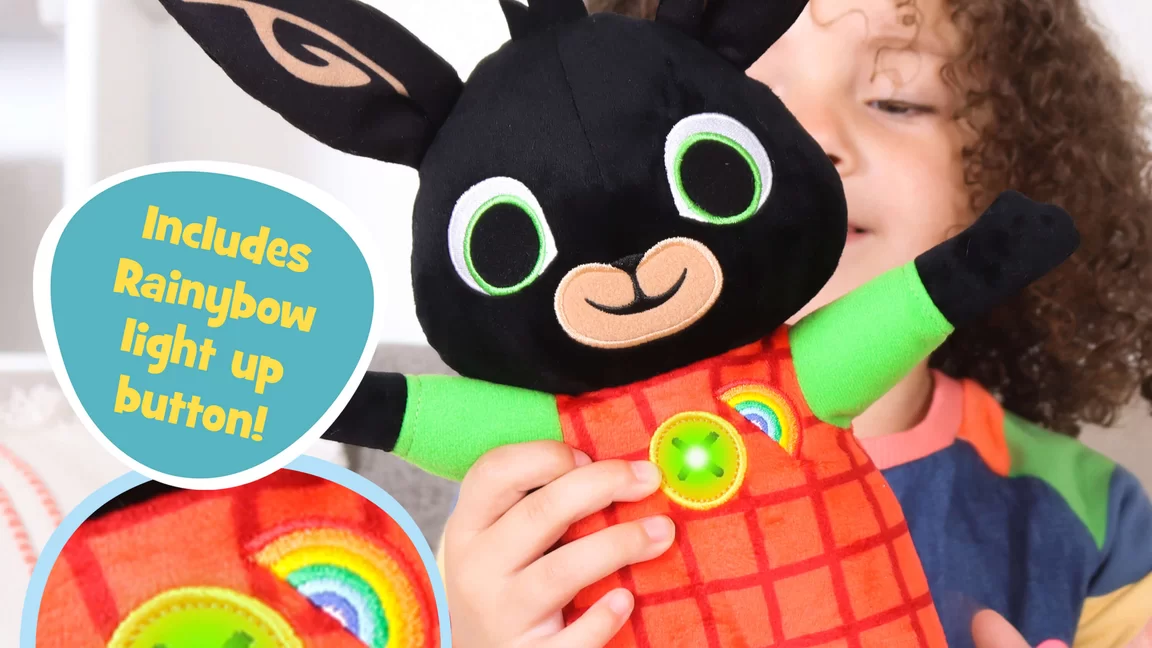 Talk sing and play with Talking Rainybow Bing Bing Bunny