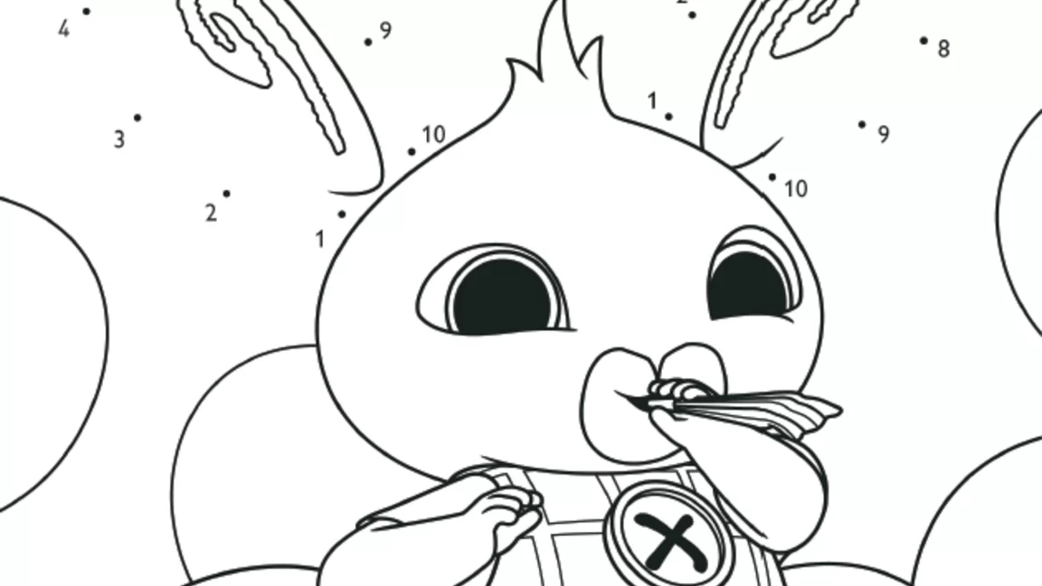 Bing & Friends: Birthday Celebration Colouring In Sheet