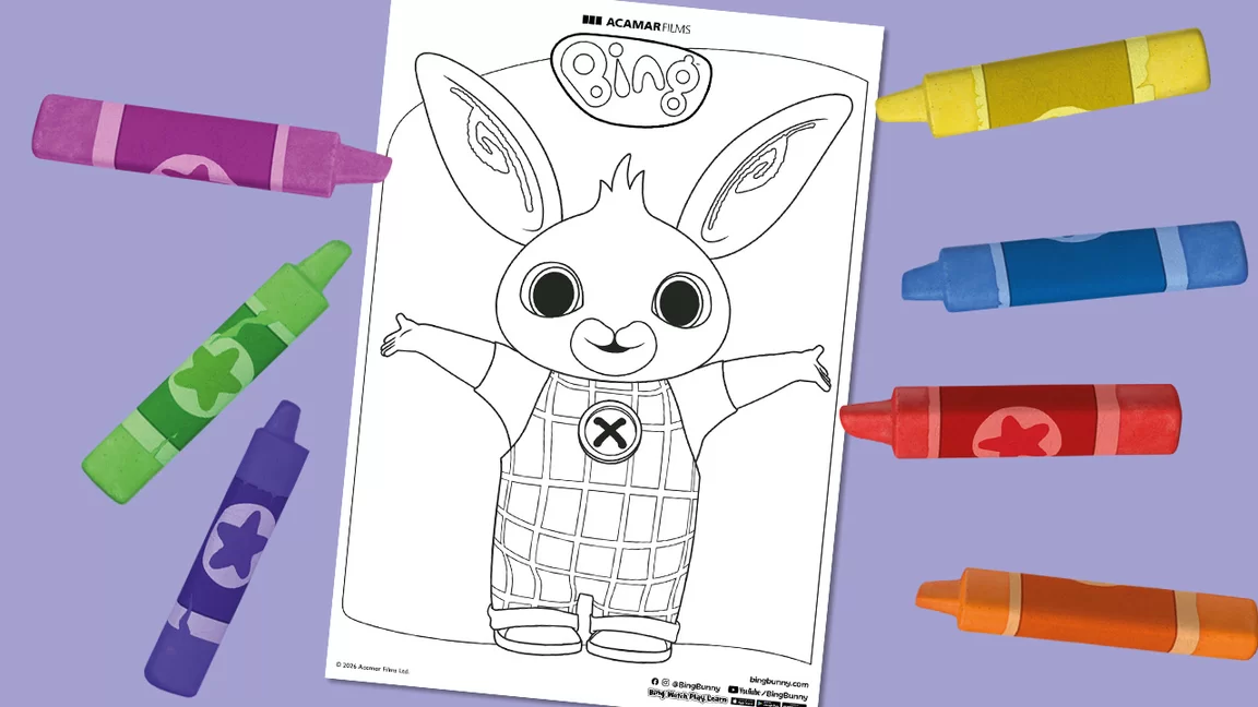 Bing colouring page