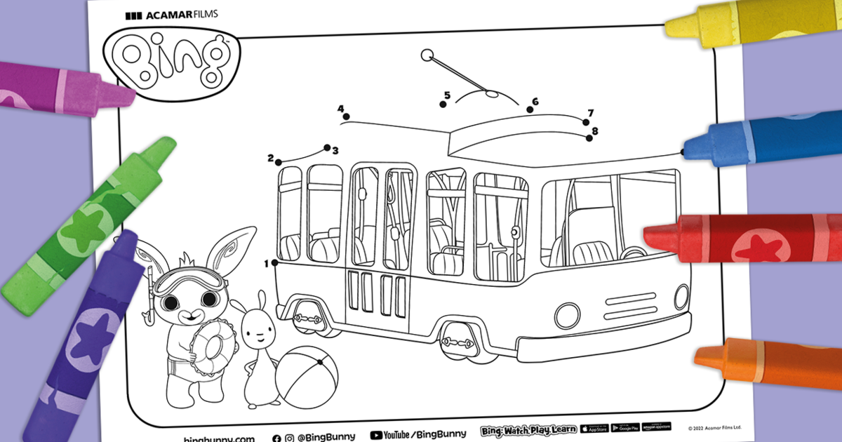 Bing Bus Ride Join the Dots | Bing Bunny