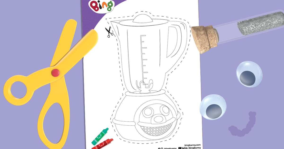Colour and Make Brenda the Blender | Bing Bunny