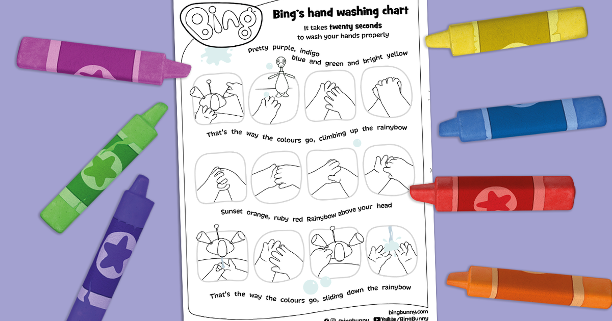 Bing's Hand Washing Chart | Bing Bunny